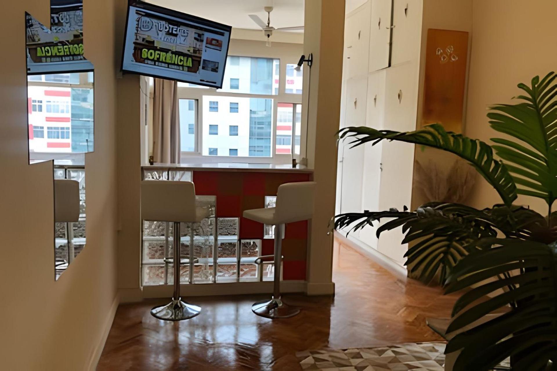 Apartamento Em Copacabana Com Vista Lateral Do Mar リオデジャネイロ エクステリア 写真